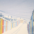 Brighton snow screenprint